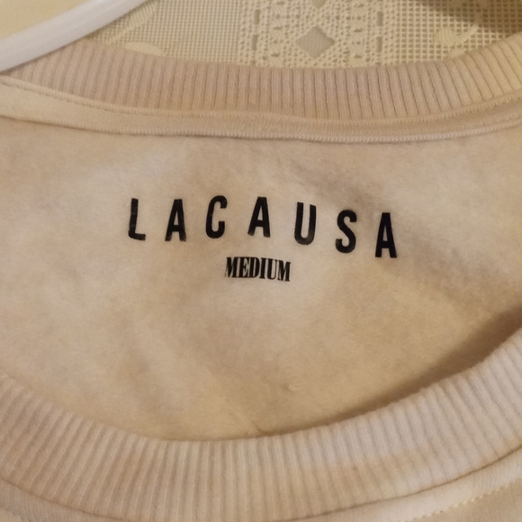 🆕 Lacausa Anthropologie Warrior Tie Dye Crewneck Sweatshirt, Medium - Picture 3 of 6